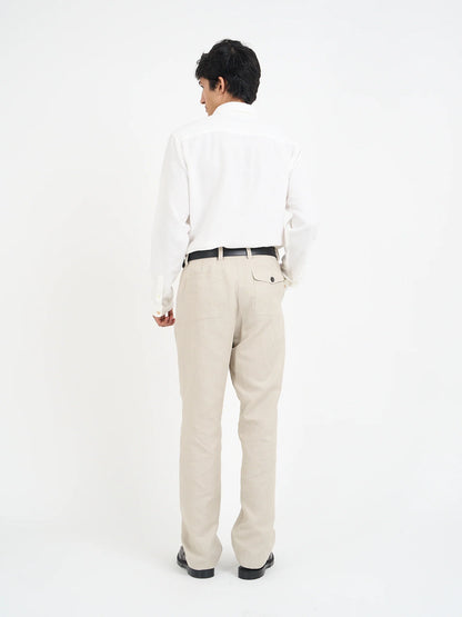 Oliver Spencer | Chemise texturé "New York Special" - Blanc cassé