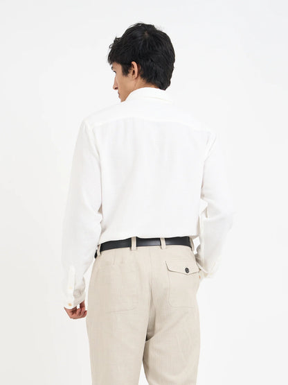 Oliver Spencer | Chemise texturé "New York Special" - Blanc cassé
