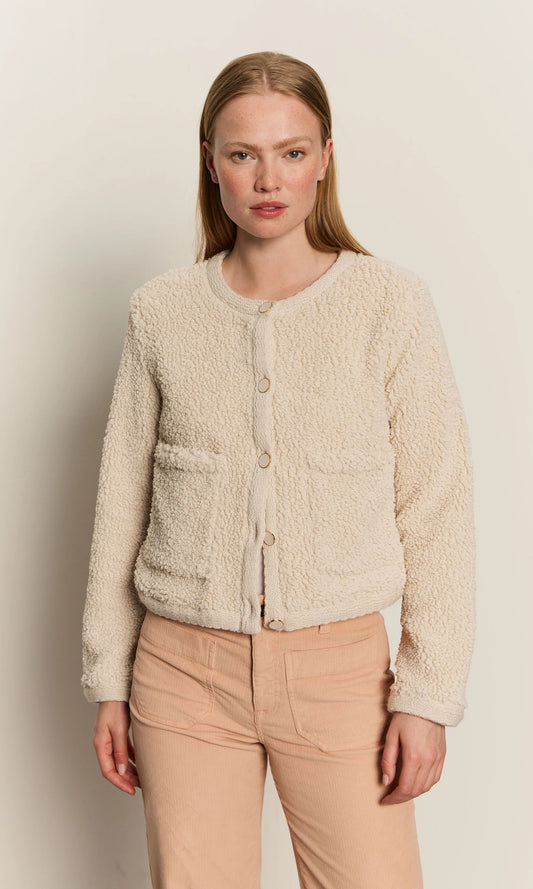 Sanctuary | Cardigan en fausse peau de mouton ''Cuddle Up'' - Avoine