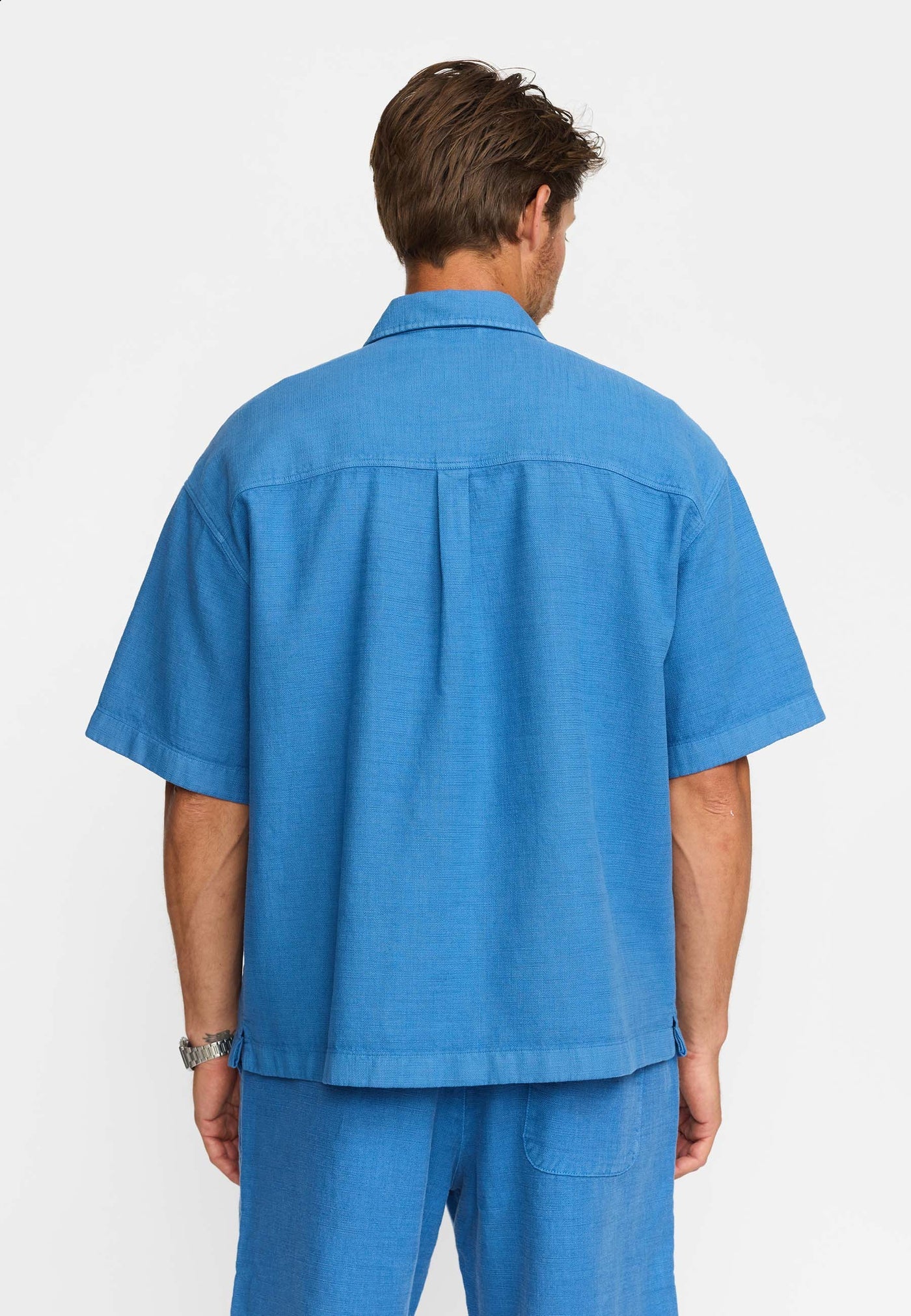 Revolution |Chemise oversize à manches courtes / 3153 -Bleu foncé