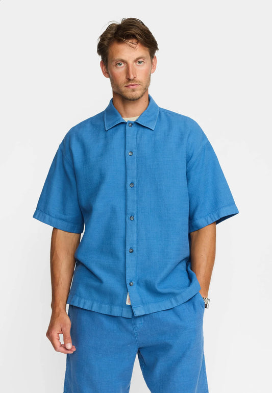Revolution |Chemise oversize à manches courtes / 3153 -Bleu foncé
