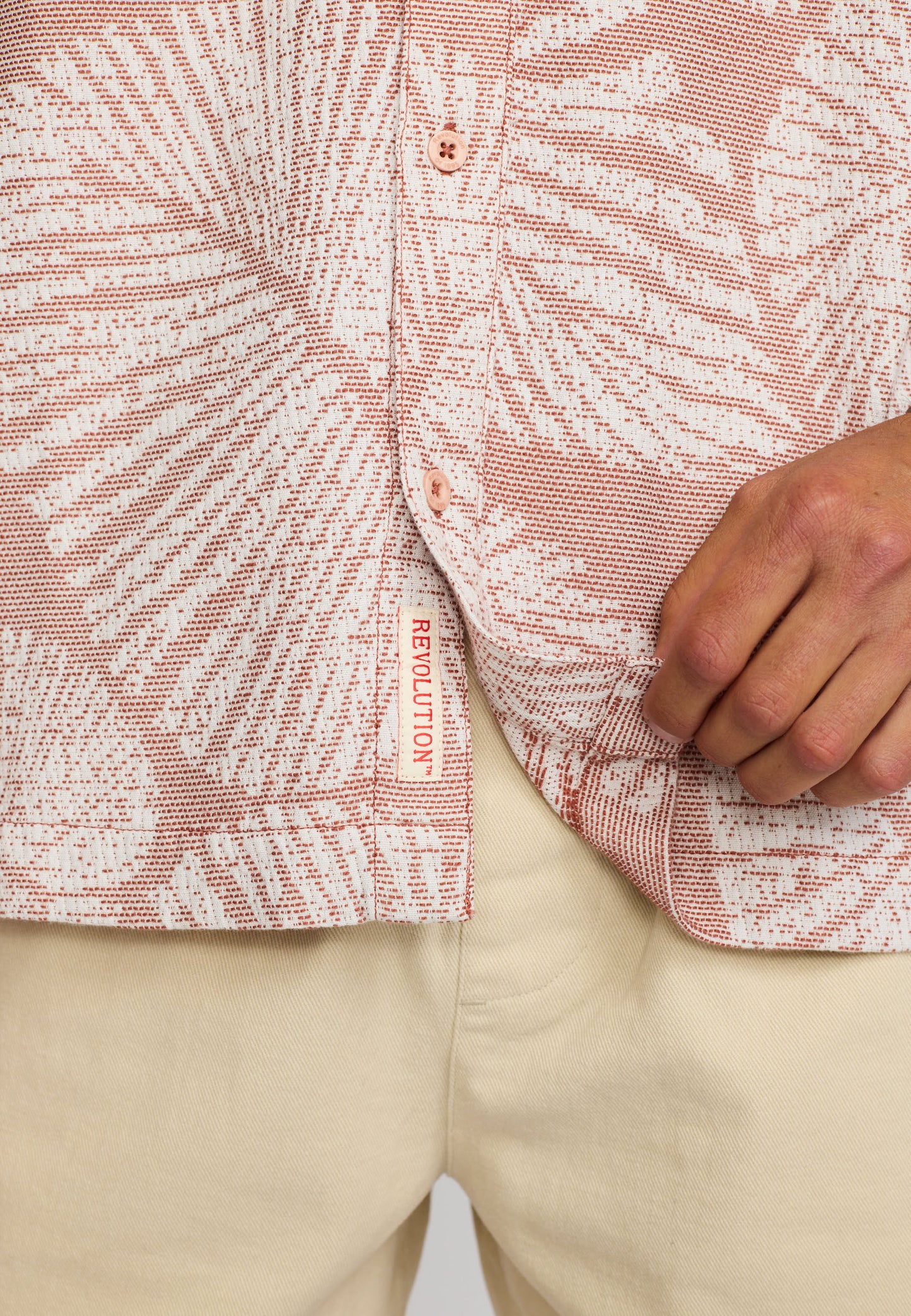 Revolution | Chemise oversize à manches courtes | 3240 Orange foncé
