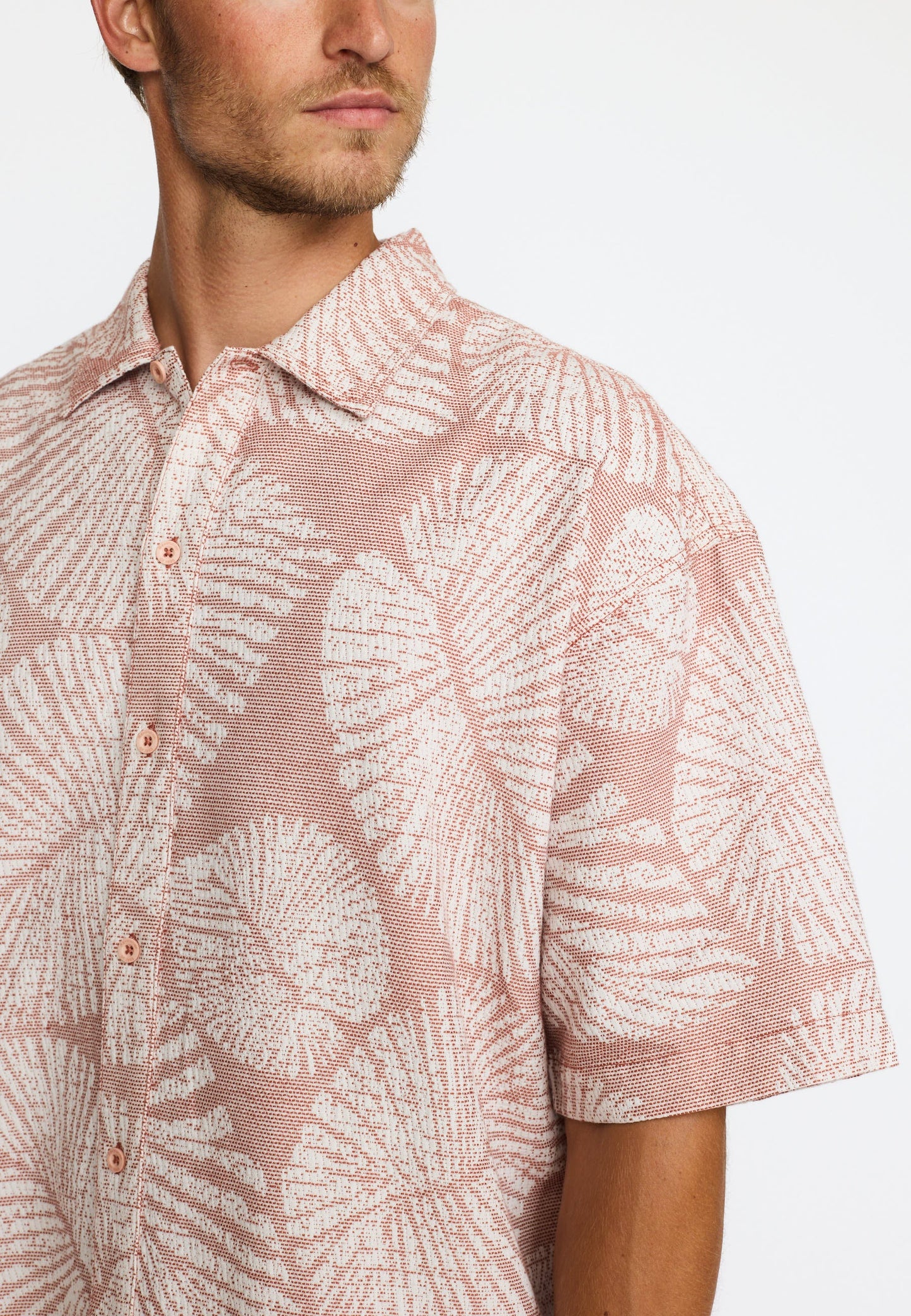 Revolution | Chemise oversize à manches courtes | 3240 Orange foncé
