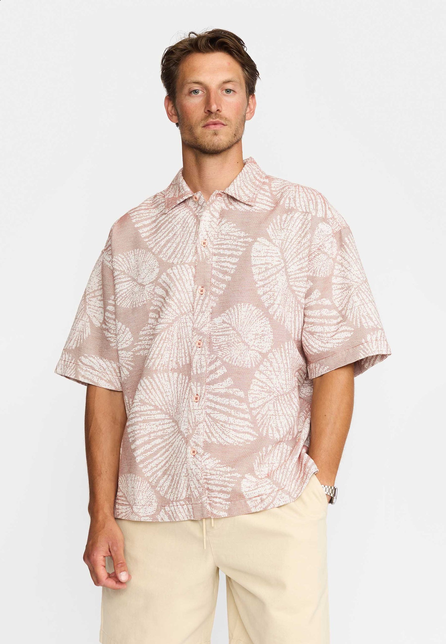 Revolution | Chemise oversize à manches courtes | 3240 Orange foncé
