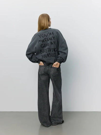 SOFIE SCHNOOR |Pull "Paros"- Gris foncé