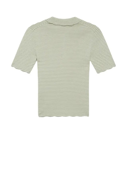 Paul Smith | T-shirt rayé en maille | Vert pâle