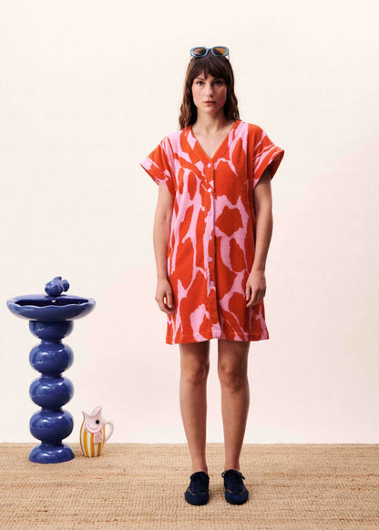 FRNCH | Robe ''Celtica'' -  Orange et Rose