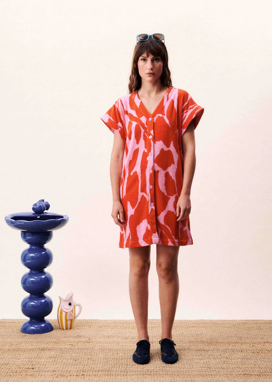 FRNCH | Robe ''Celtica'' -  Orange et Rose