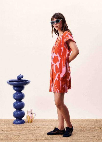 FRNCH | Robe ''Celtica'' -  Orange et Rose
