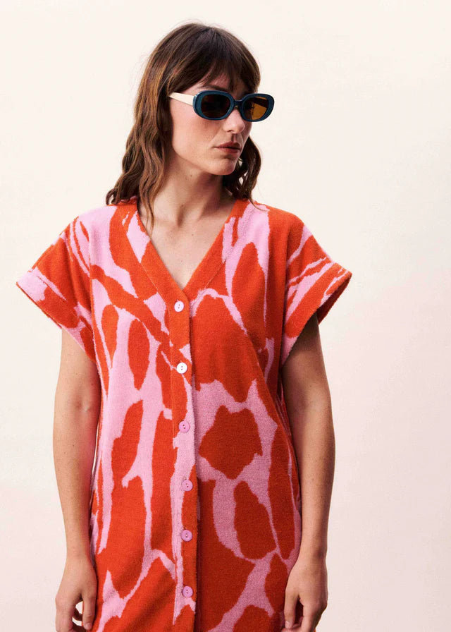 FRNCH | Robe ''Celtica'' -  Orange et Rose