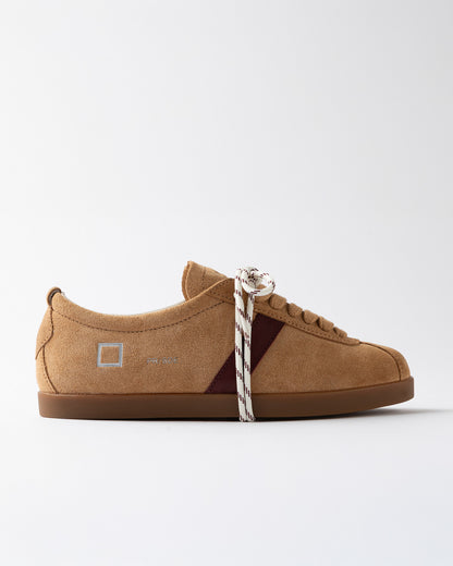 D.A.T.E. | Baskets en daim "Prima" - Brun chameau