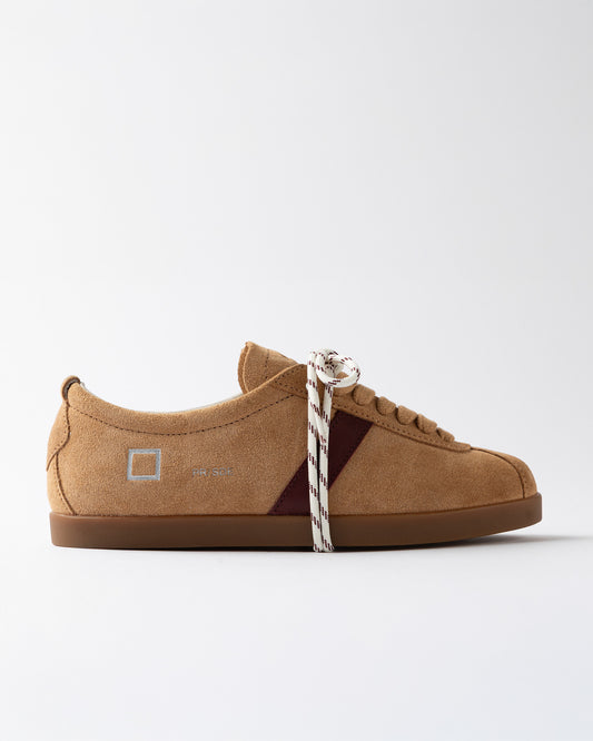 D.A.T.E. | Baskets en daim "Prima" - Brun chameau