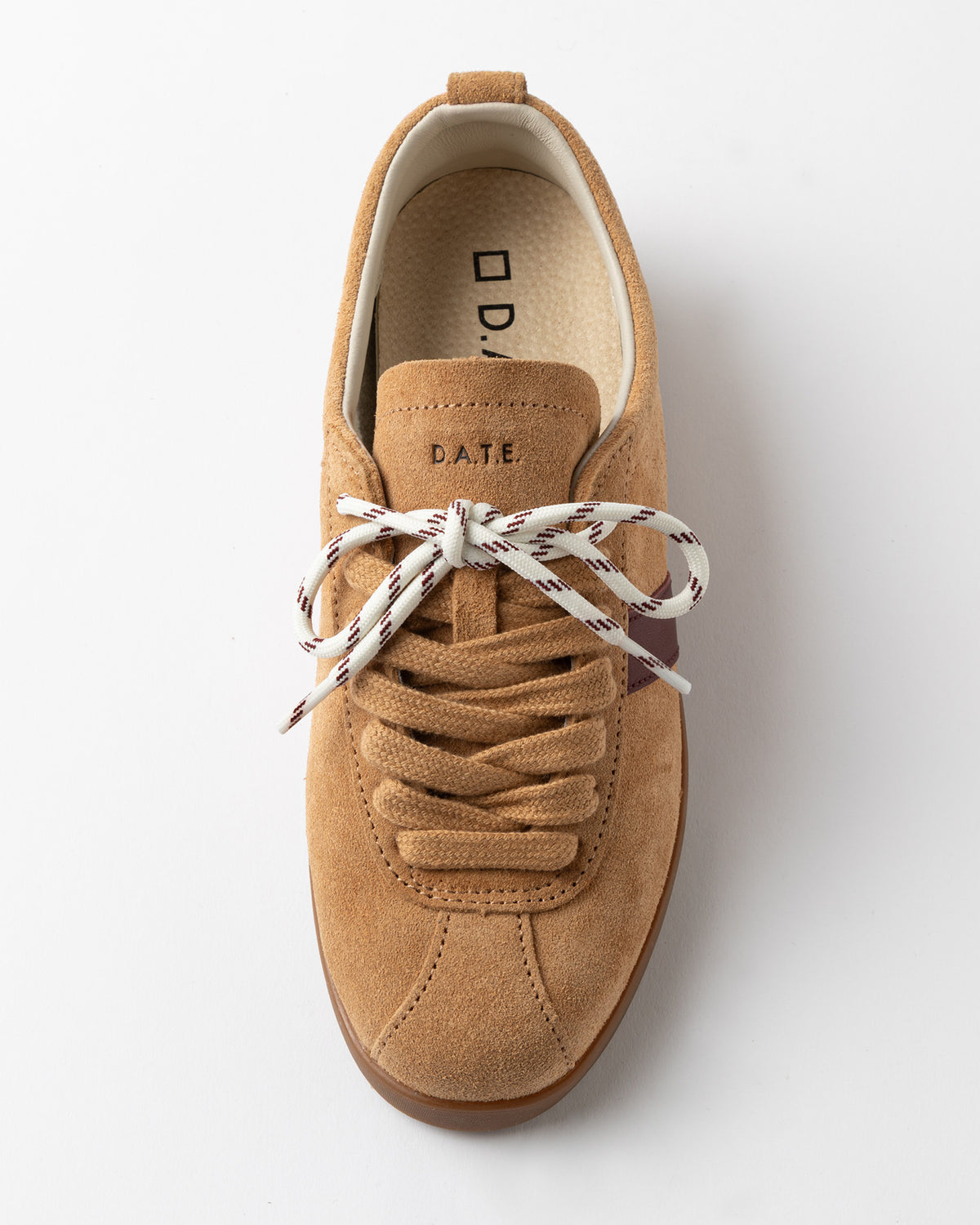 D.A.T.E. | Baskets en daim "Prima" - Brun chameau
