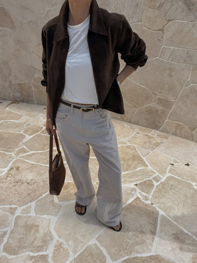 SANCIA | Pantalon 'Drew'| Argile