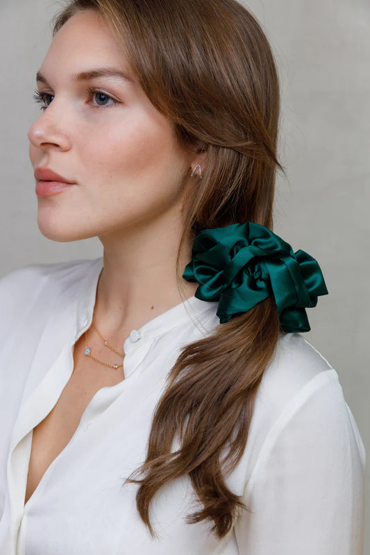 Limlim | Chouchou en satin - Vert