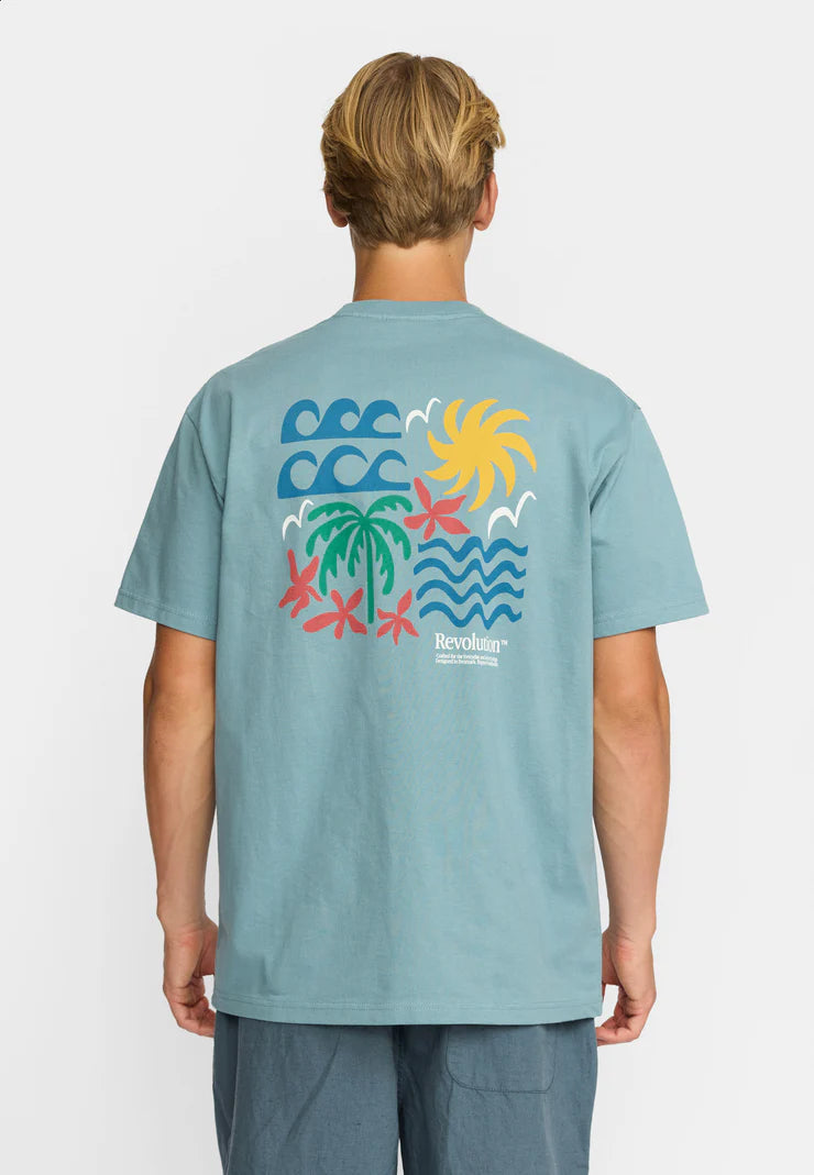 REVOLUTION | T-shirt ample / 1453 SUM - Bleu