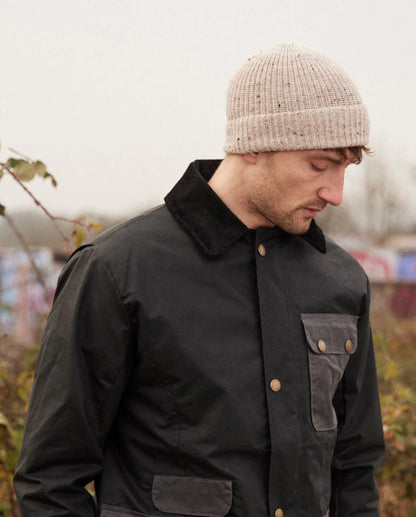 Peregrine | Bonnet en laine "Porter" - Avoine