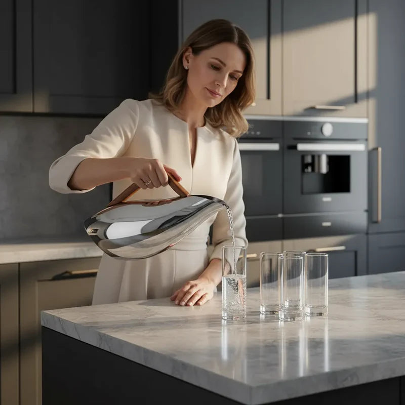 Nambé | Le Pichet ''Pulse'' en acier inoxydable