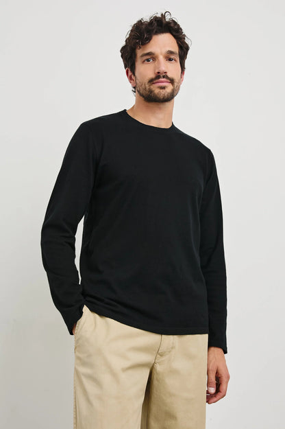 Rails | T-shirt à manches longues "Quentin" - Noir