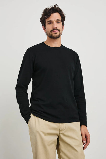 Rails | T-shirt à manches longues "Quentin" - Noir