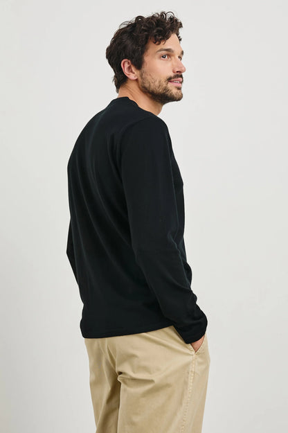 Rails | T-shirt à manches longues "Quentin" - Noir