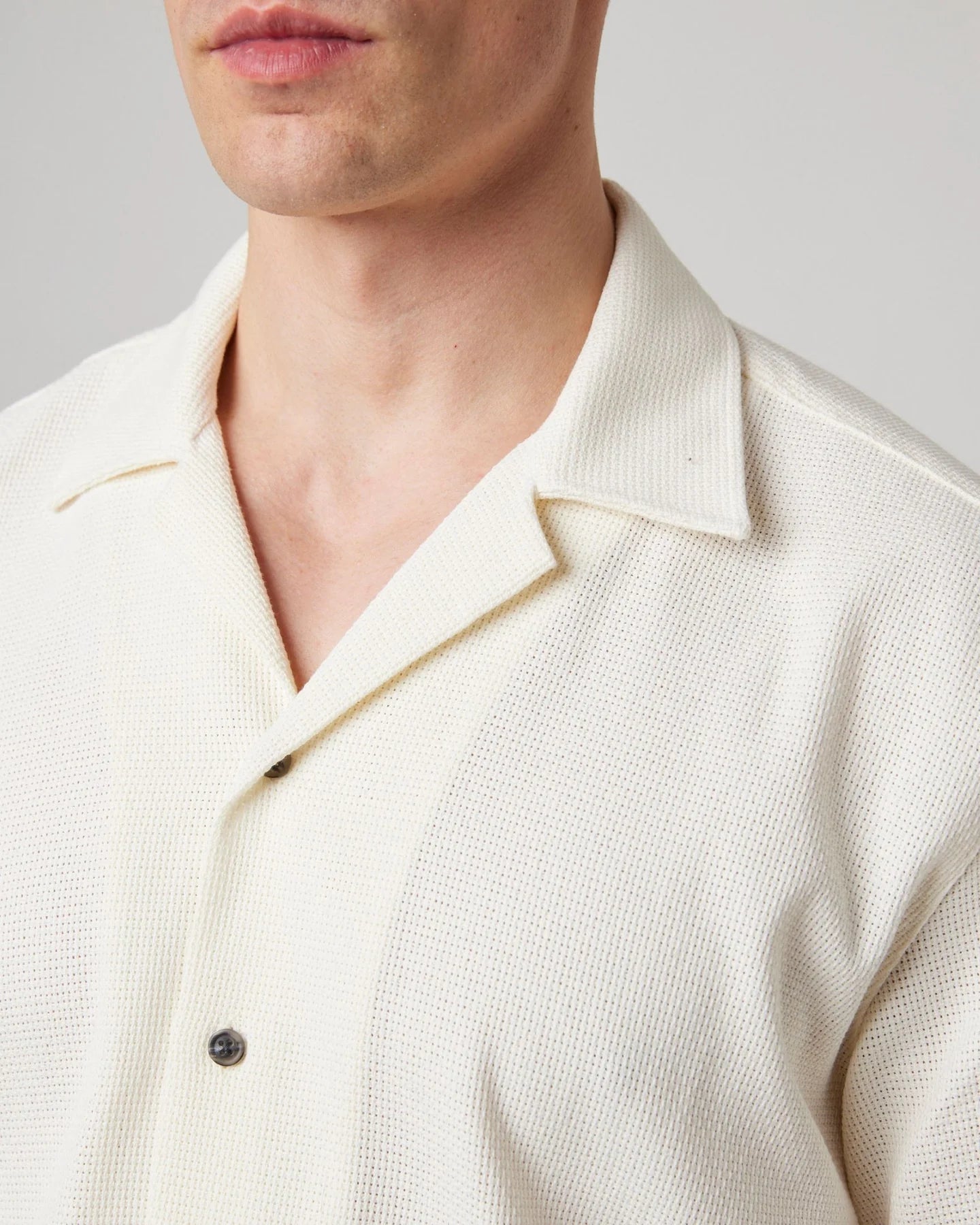 Peregrine | Chemise à col cubain ''Quay'' -  Blanc
