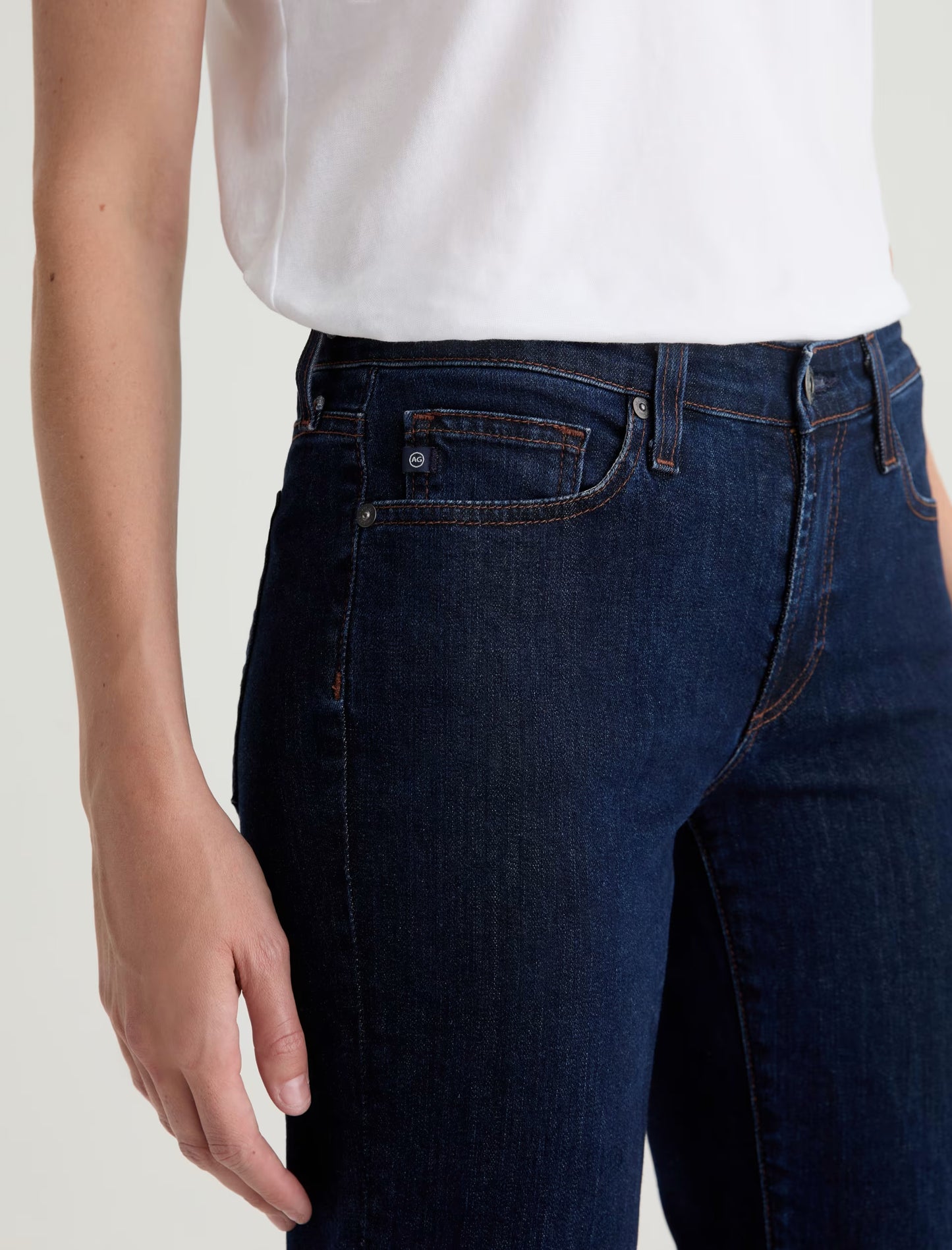 AG Jeans | Le jean ''Sandra'' taille basse coupe droite - Indigo moderne