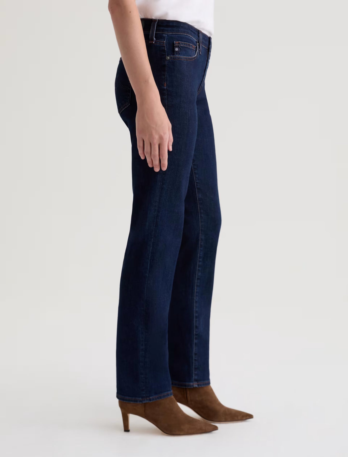 AG Jeans | Le jean ''Sandra'' taille basse coupe droite - Indigo moderne