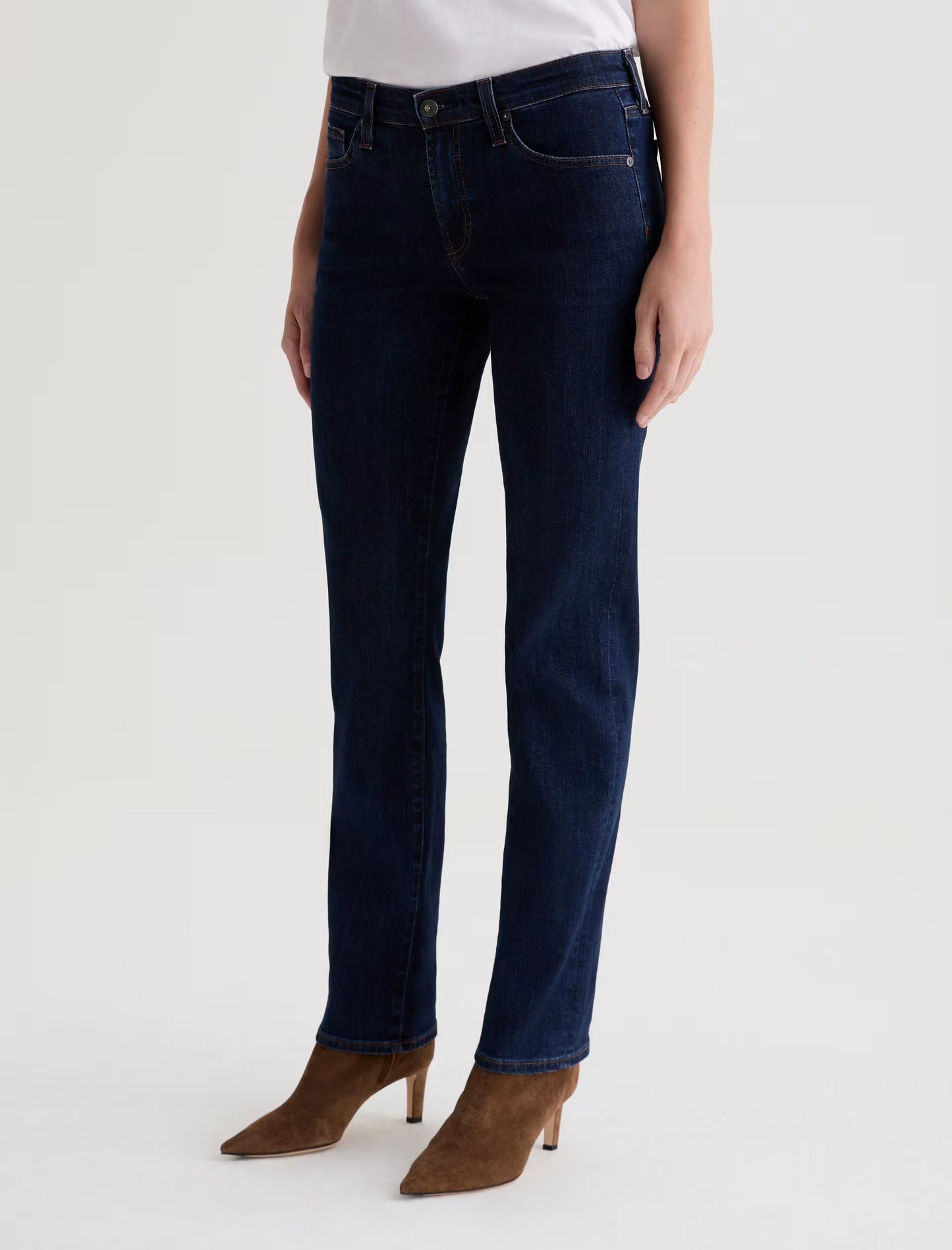 AG Jeans | Le jean ''Sandra'' taille basse coupe droite - Indigo moderne
