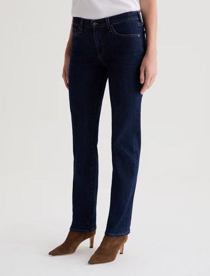 AG Jeans | Le jean ''Sandra'' taille basse coupe droite - Indigo moderne