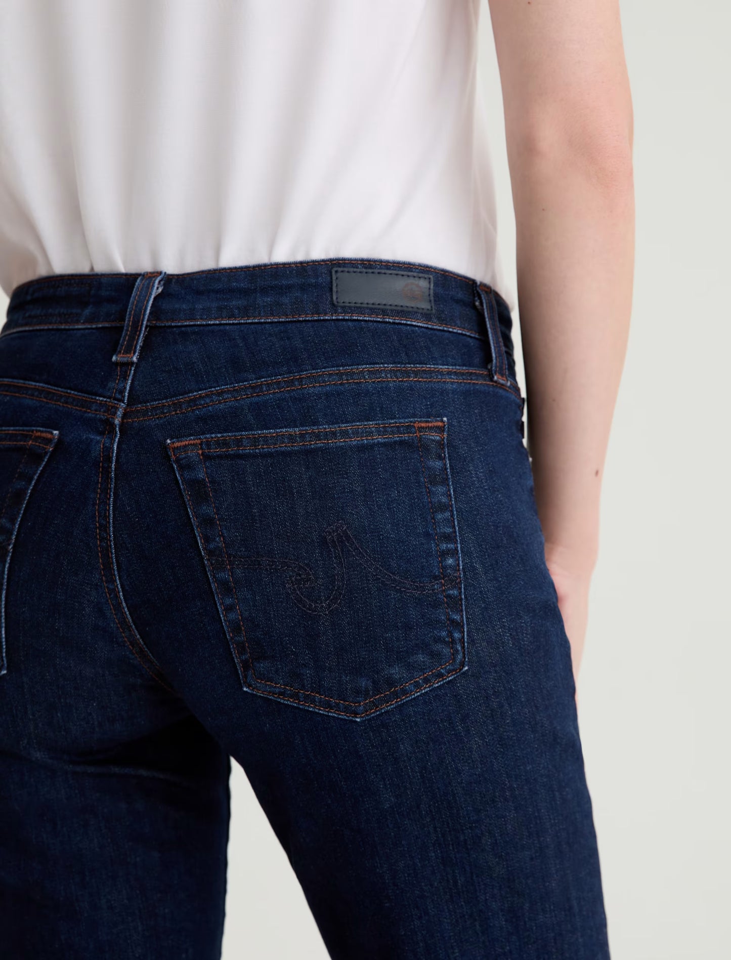 AG Jeans | Le jean ''Sandra'' taille basse coupe droite - Indigo moderne