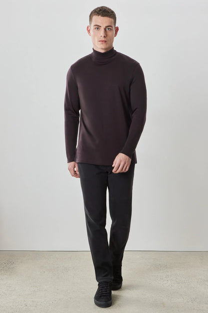 Robert Barakett | Le col roulé en coton Pima ''Georgia'' - Bordeaux