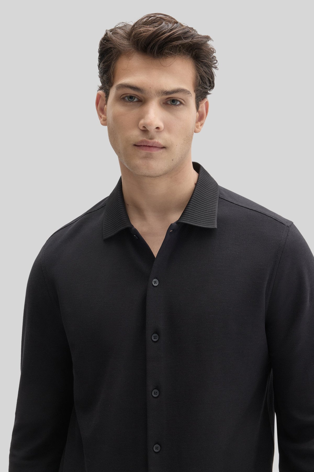 Robert Barakett | Chemise en tricot "Sorrell" - Noir