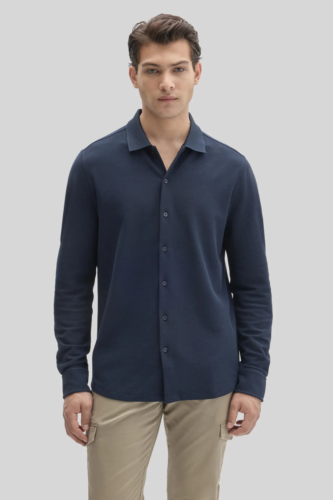 Robert Barakett | Chemise en tricot "Sorrell" - Caspienne foncé