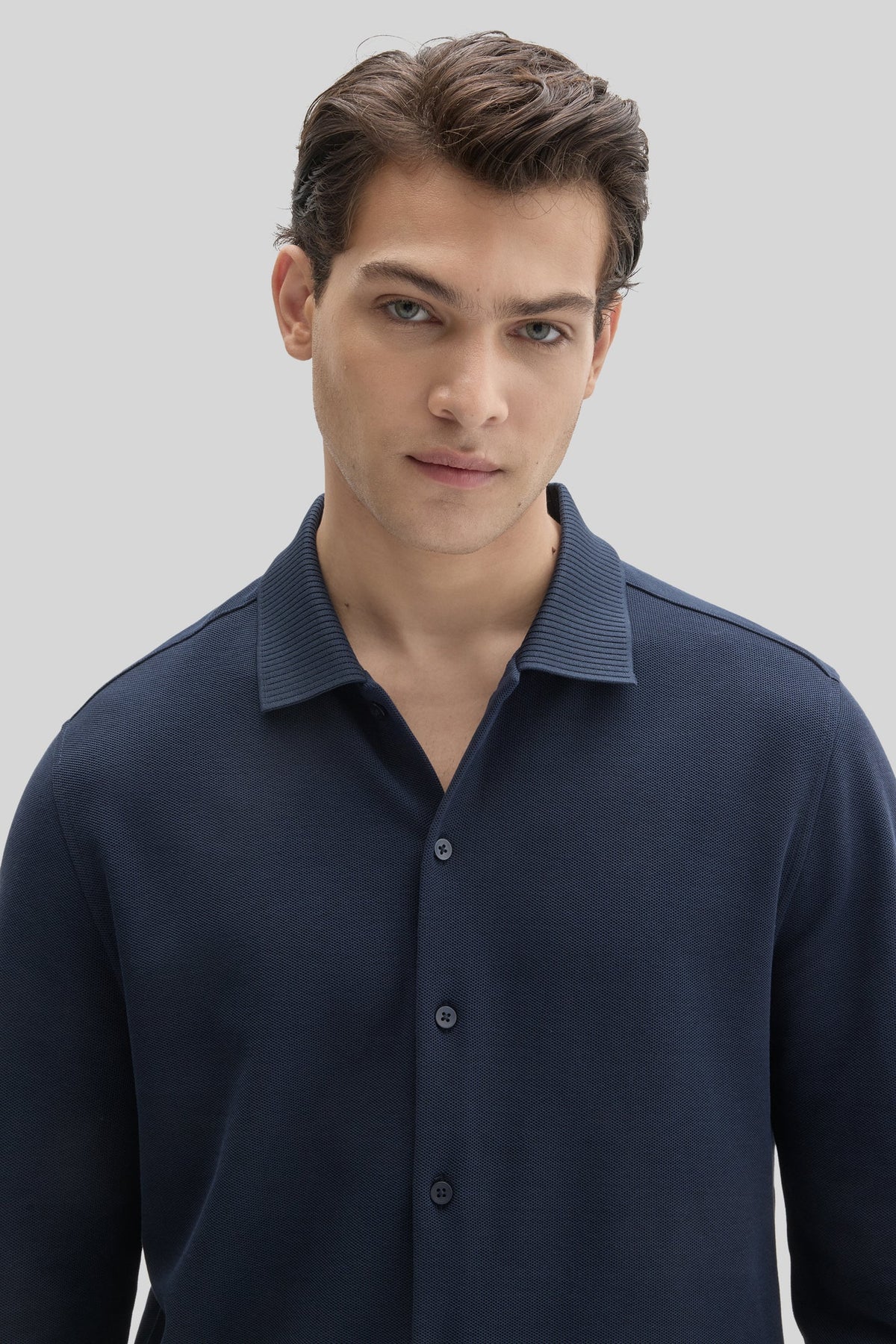 Robert Barakett | Chemise en tricot "Sorrell" - Caspienne foncé