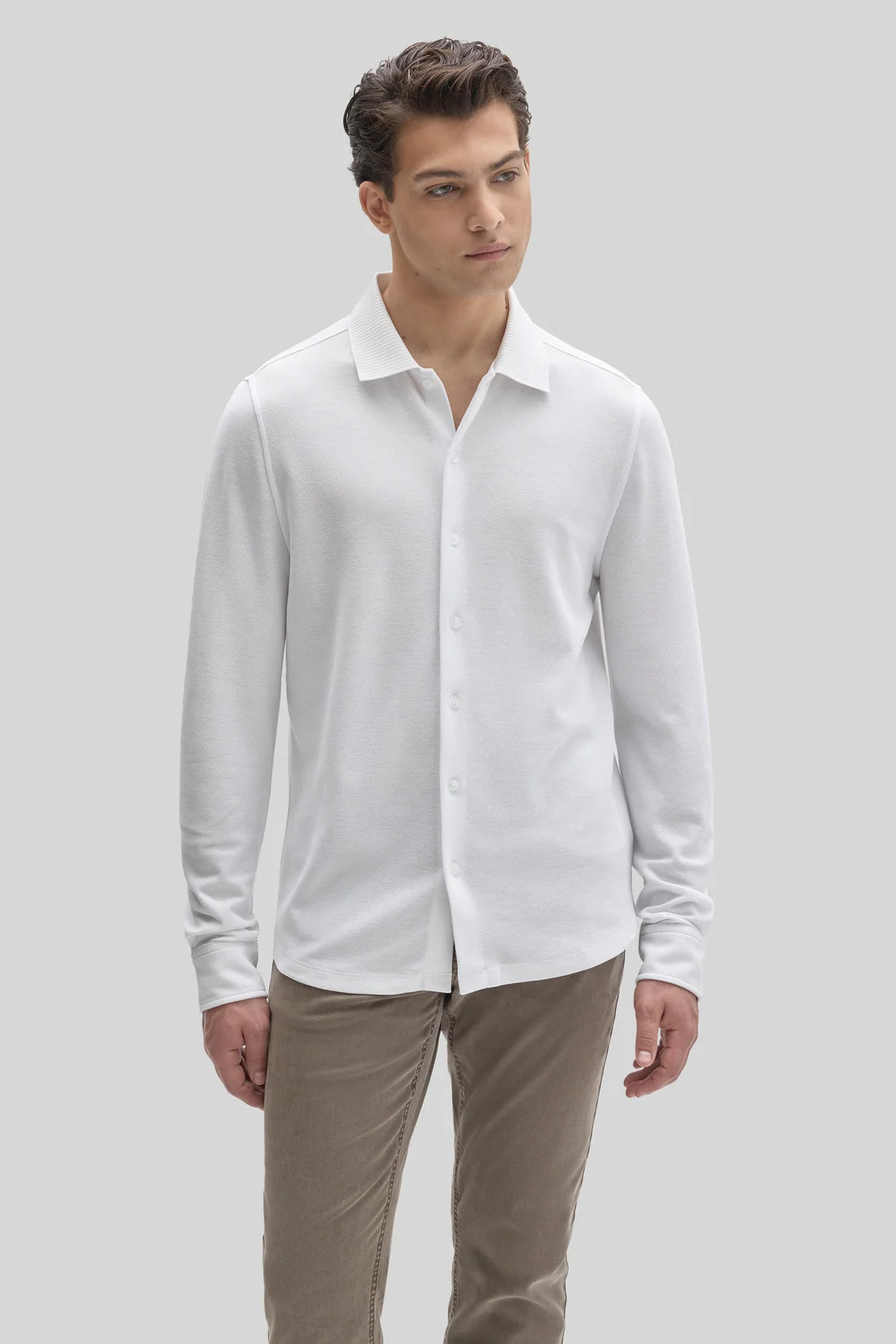 Robert Barakett | Chemise en tricot "Sorrell" - Blanc