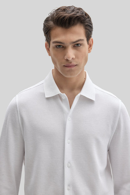 Robert Barakett | Chemise en tricot "Sorrell" - Blanc