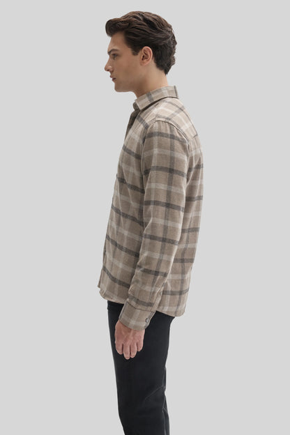 Robert Barakett | Chemise en flanelle tissée Liam - Sequoia