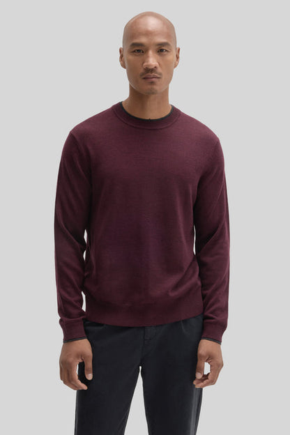 Robert Barakett | Pull à col rond "Thomas" - Bordeaux