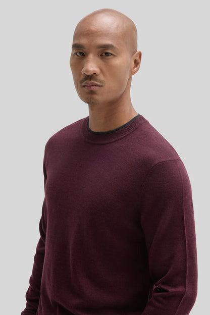 Robert Barakett | Pull à col rond "Thomas" - Bordeaux