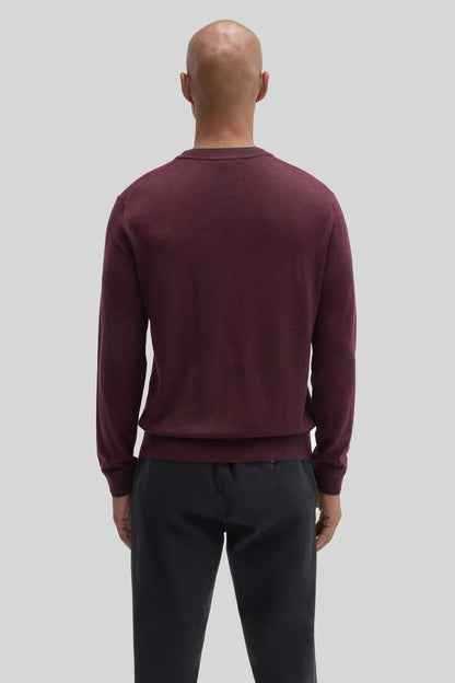 Robert Barakett | Pull à col rond "Thomas" - Bordeaux