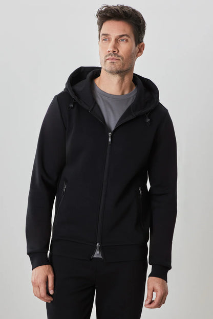 Robert Barakett | Sweat à capuche zippé "Brixton" - Noir