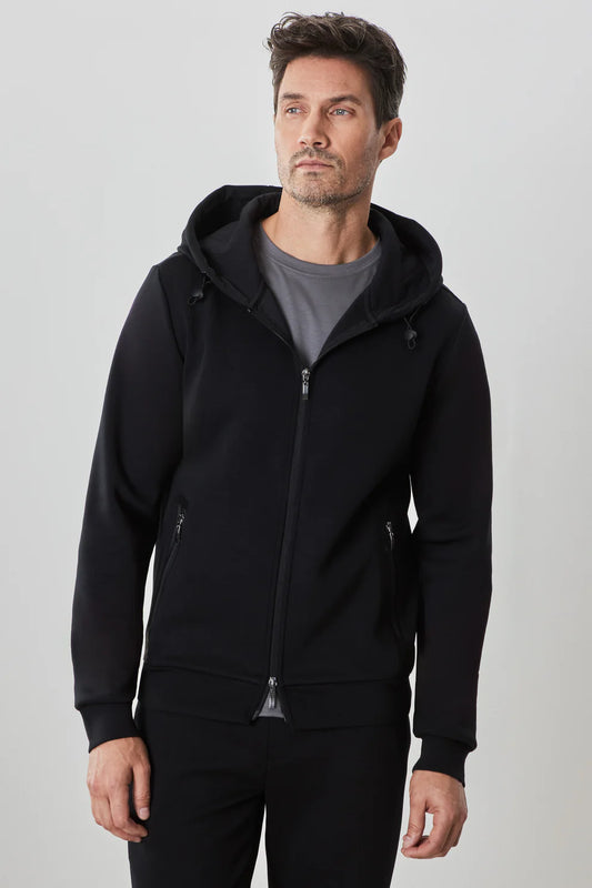 Robert Barakett | Sweat à capuche zippé "Brixton" - Noir