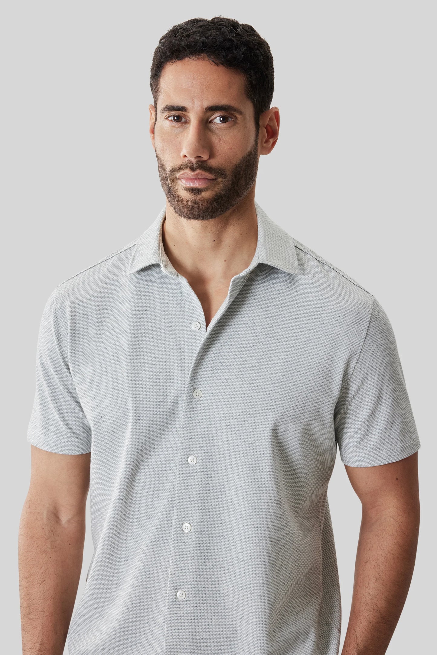 Robert Barakett | Chemise en maille "Keyes" - Gris