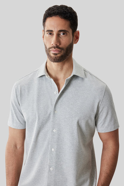 Robert Barakett | Chemise en maille "Keyes" - Gris
