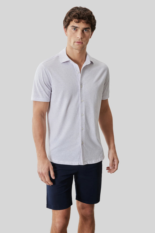 Robert Barakett | Chemise en maille "Keyes" - Lavande