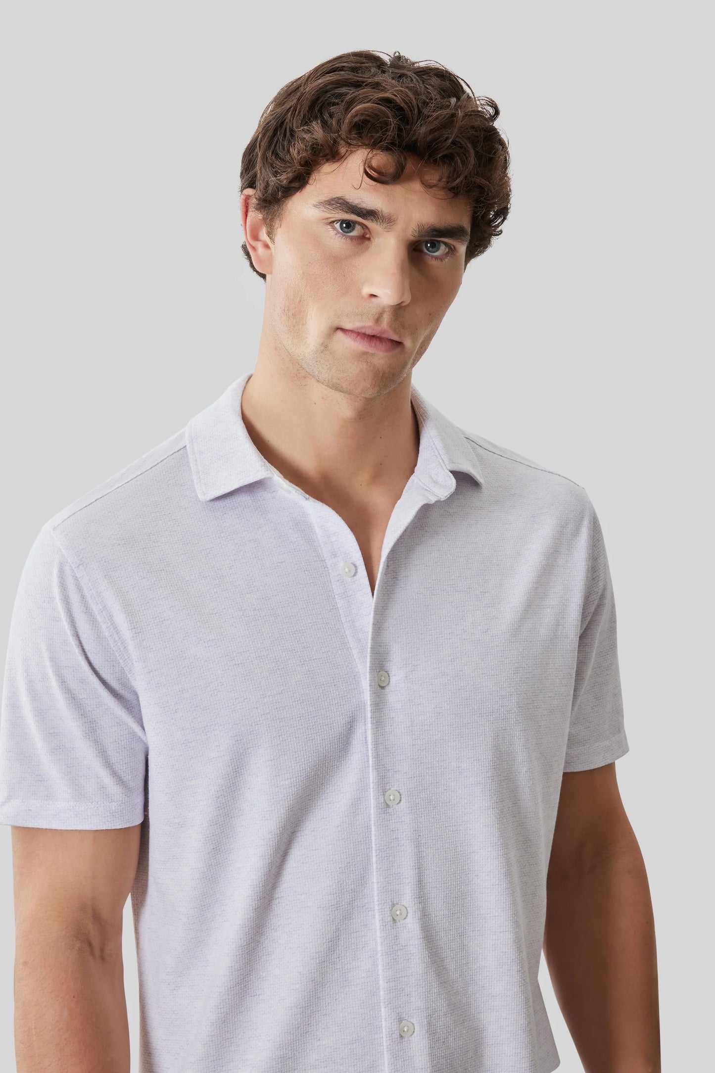 Robert Barakett | Chemise en maille "Keyes" - Lavande