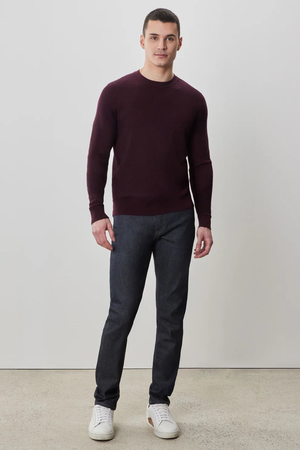 Robert Barakett | Pull ras du cou à manches longues "Watertown" - Bordeaux