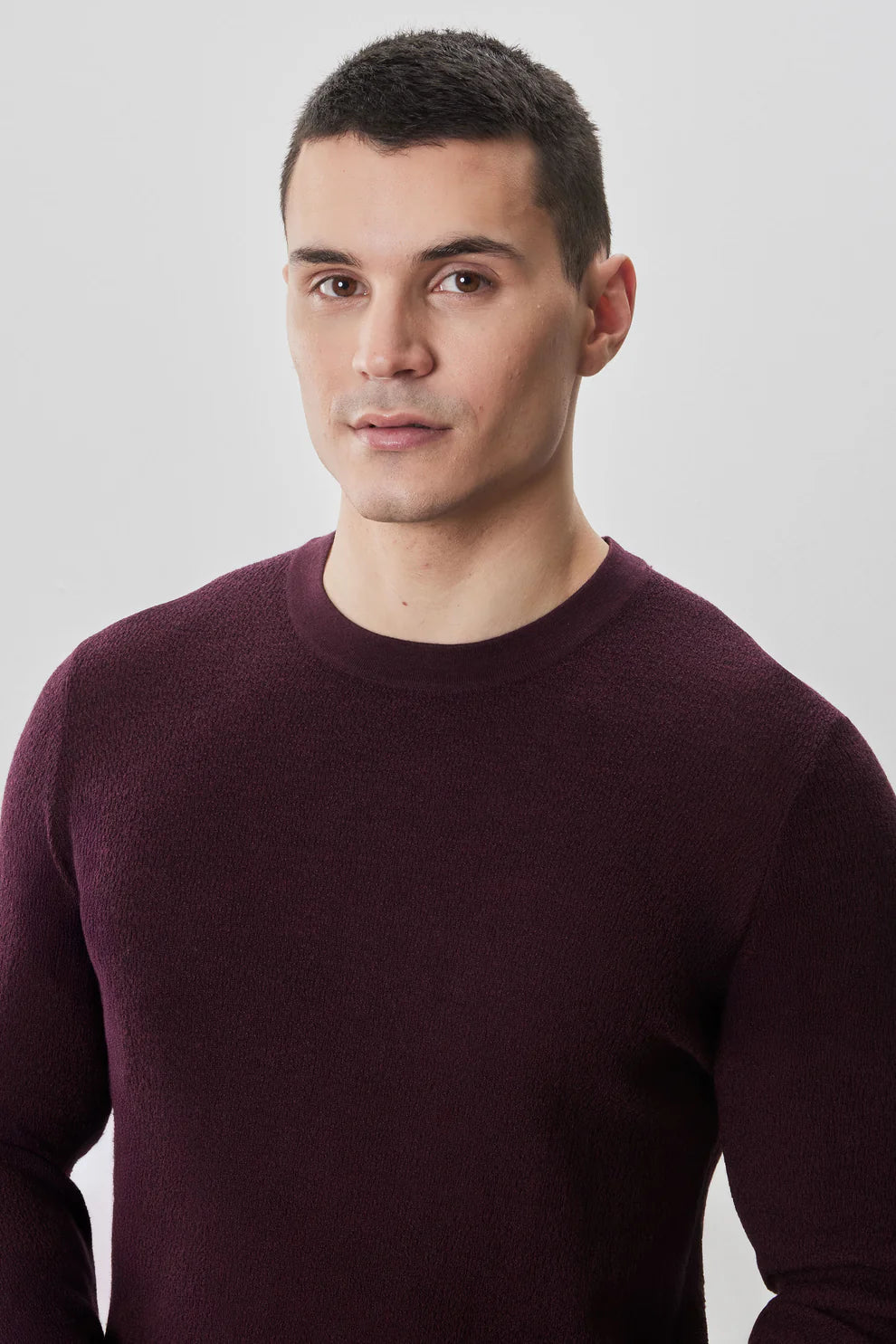 Robert Barakett | Pull ras du cou à manches longues "Watertown" - Bordeaux