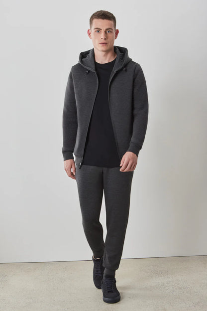 Robert Barakett | Sweat à capuche zippé "Croydon" - Gris